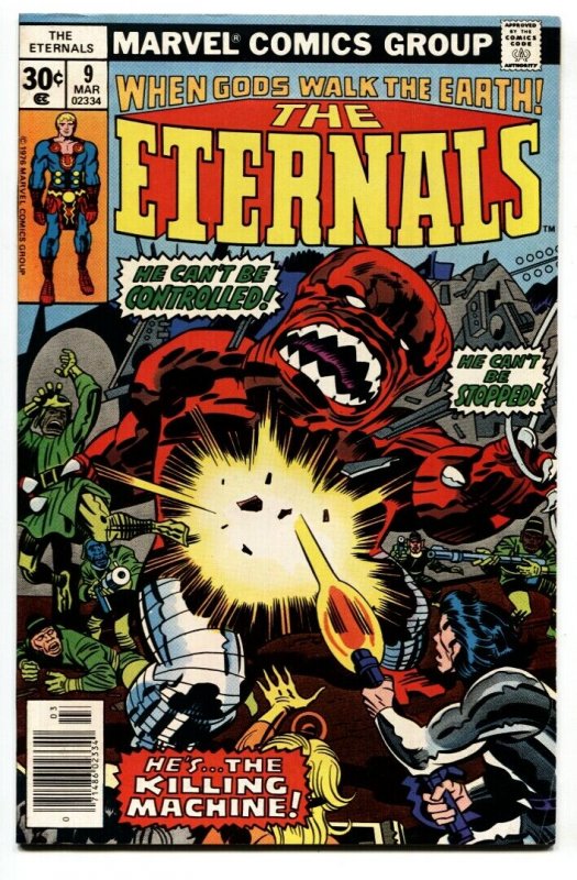 THE ETERNALS #9  Karkas cover-Comic Book Marvel 1976 VF