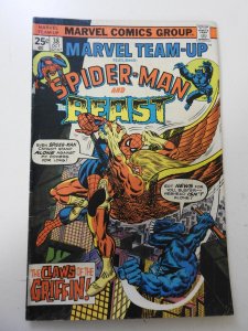 Marvel Team-Up #38 (1975) VG Condition moisture stain fc