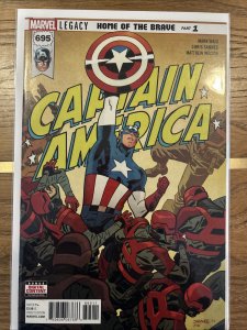 Captain America #695-700 LOT Samnee & Waid Marvel High Grade First Print