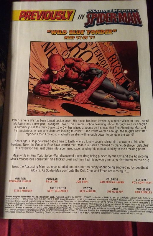 Marvel Knights Spider-Man #18 (2005)