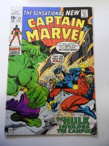 Captain Marvel #21 VG+ Condition