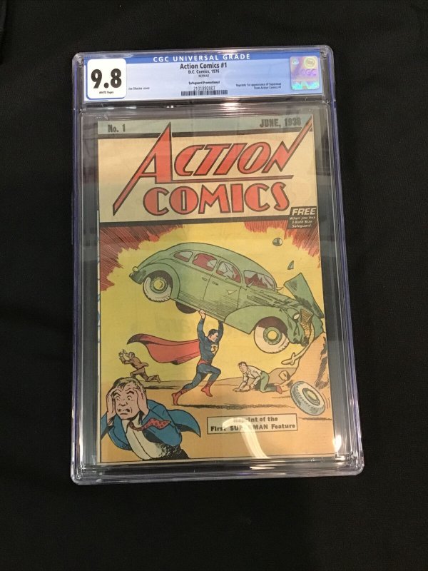 Action Comics #1 1976 CGC 9.8 Reprint - 1st Appearance of Superman NM/MNT