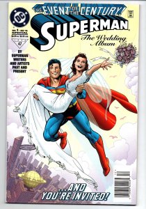 Superman The Wedding Album #1 newsstnd - 1996 - NM