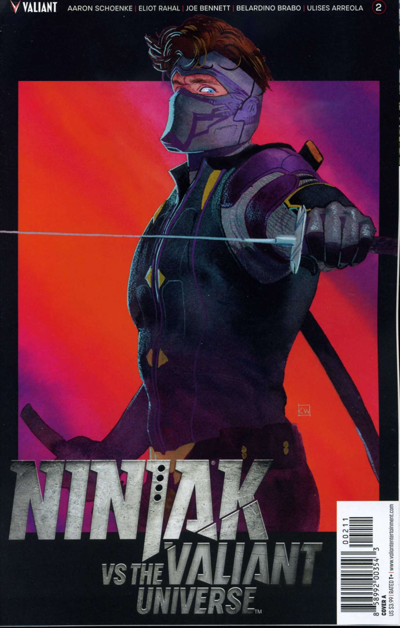 Ninjak Vs The Valiant Universe 2a Fn Valiant Comic Books Modern Age Valiant Superhero 4211