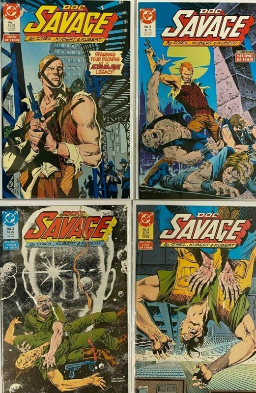 Doc Savage PULP 1st series set:#1-4 8.0 VF (1987)