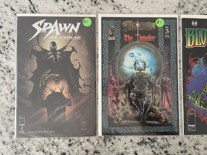 3 Spawn Image Comic Books Blood Feud 3 + Impaler 3 + Undead 3 NM 1st Prnt 5 J805
