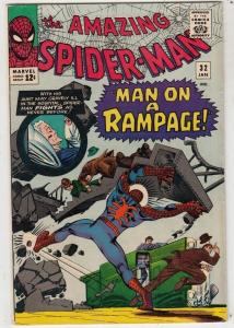 Amazing Spider-Man 32 strict VF+ 8.5 High-Grade Doc Ock Steve Ditko Art Tons Now