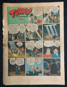 1938 5/22/38 TERRY AND THE PIRATES Milton Caniff 11x15 Sunday Comic Strip Page