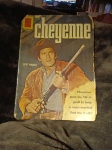 DELL COMICS CHEYENNE #25 CLINT WALKER'S COVER scarce LAST ISSUE 1962 silver age