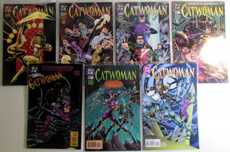 Catwoman Lot of 7 #23,24,25,26,27,28,30 DC (1995) 2nd Series Comic Books Comics