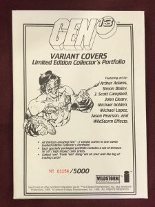 GEN 13 VARIANT COVERS COLLECTOR'S PORTFOLIO ALL 13 CARDS