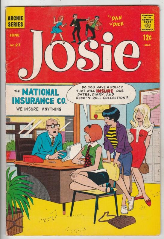 Josie #27 (Jun-67) VF+ High-Grade Josie