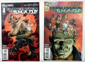 Frankenstein, Agent S.H.A.D.E. Lot 2 #1 B, 2 2011 DC Resurrection Man Comics