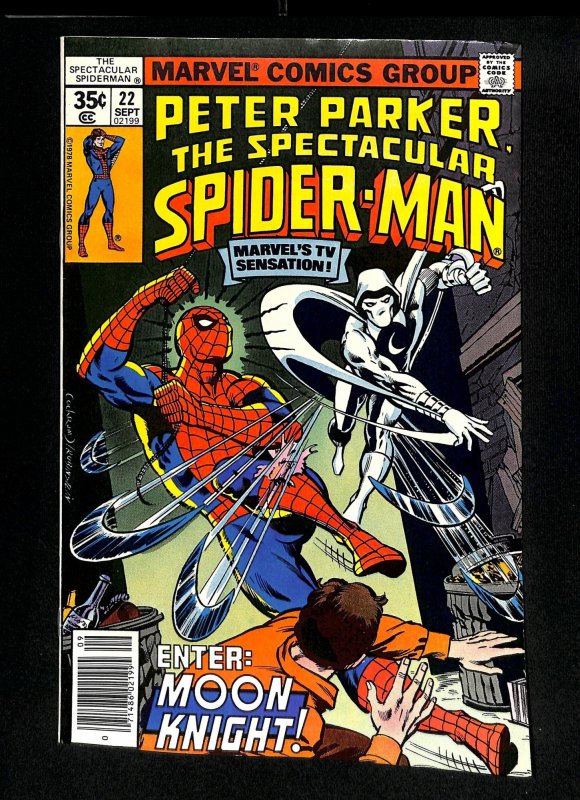 Spectacular Spider-Man #22 Moon Knight!