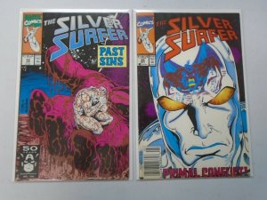 Silver Surfer lot 42 different from #1-49 avg 7.0 FN VF (1987-91 2nd Series)