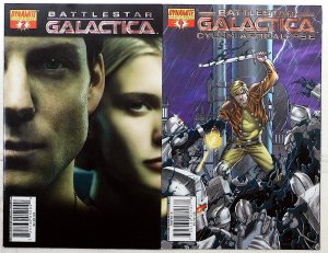 Battlestar Galactica Lot 2 #2 D, Cylon Apocalypse 4 C 2006 Dynamite Var Comics