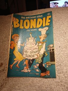 Blondie Comics 50 Golden Age HARVEY Comics 1953 Dagwood BIRTHDAY CAKE COVER