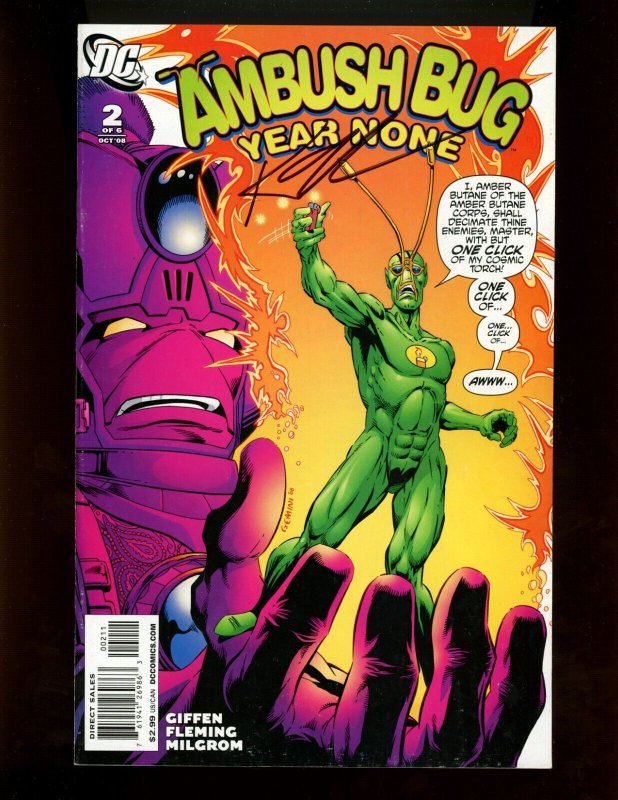 (2008) Ambush Bug: Year None #2 - SIGNED BY KEITH GIFFEN! (6.5)