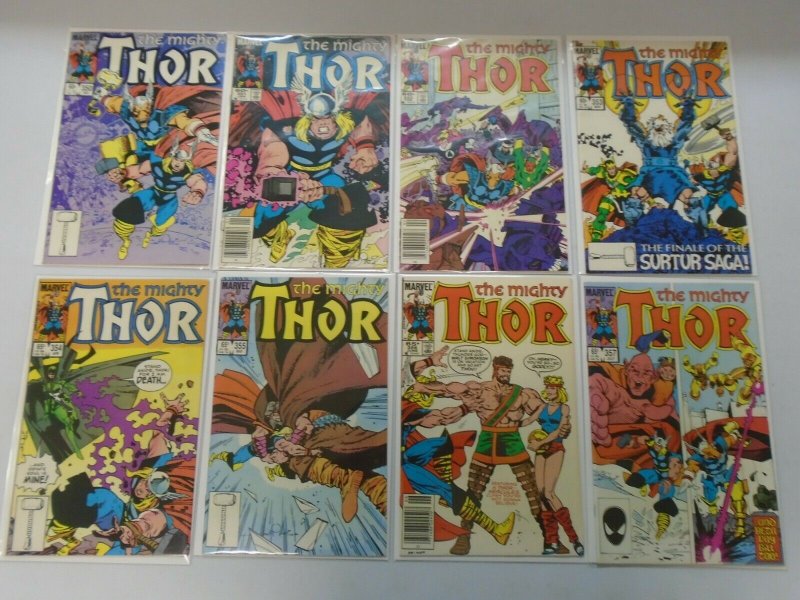 Copper Age Thor comic lot 35 different from #350-398 average 7.0 FN VF (1985-89)