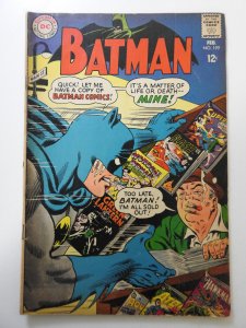 Batman #199 (1968) VG Condition!