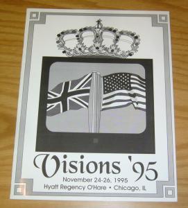 Visions '95 Program VF/NM signed by paul cornell, sophie aldred, darrow and more