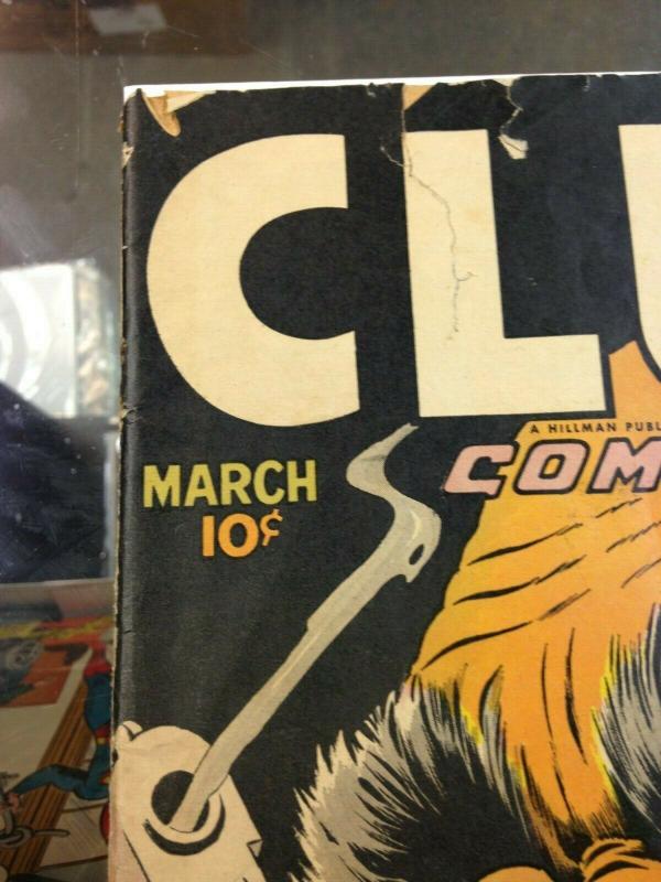 Clue Comics Vol.2 #1 GD Hillman (Mar. 1947) Simon/Kirby