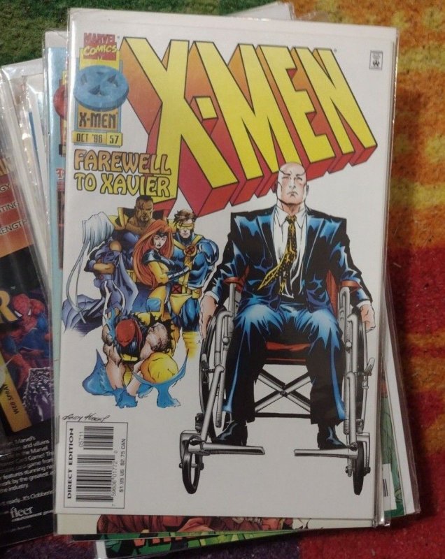 X MEN # 57 1996, Marvel disney FARWELL TO XAVIER  ONSLAUGHT 