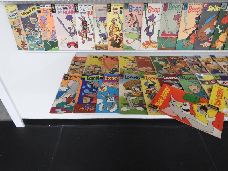 Huge Lot of 160+ Comics W/ Bugs Bunny, Mickey Mouse, Tom and Jerry +More!