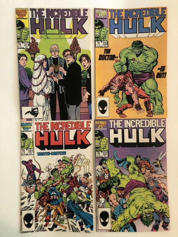 Incredible Hulk #319-322  Avengers And West Coast Avengers Appearances