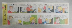 (46) Hi & Lois Sunday Pages by Walker & Brown from 1980 Size: most 5 x 14 inch