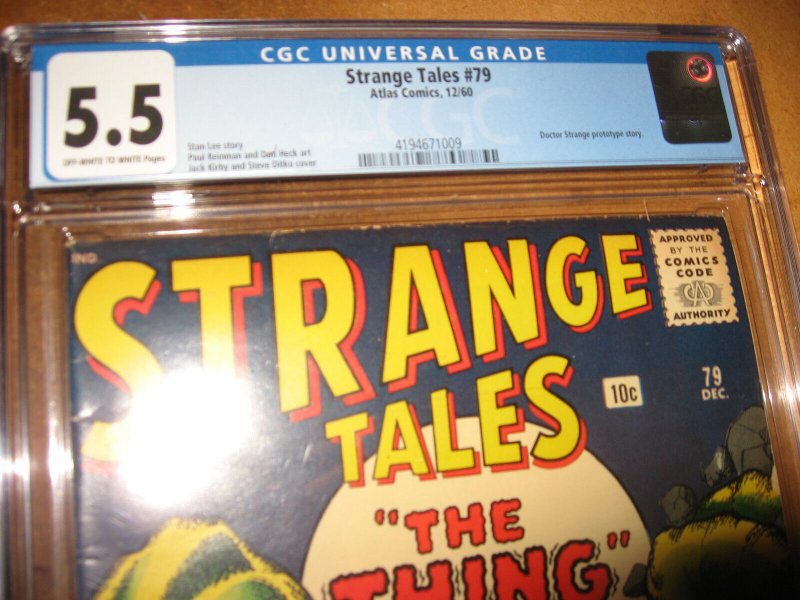 STRANGE TALES 79 CGC 5.5 DR STRANGE PROTOTYPE MARVEL 1960