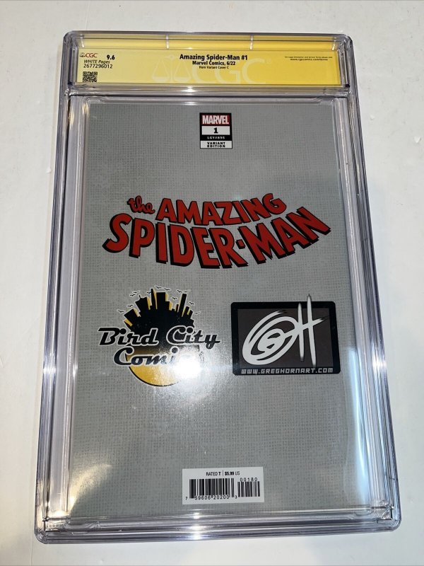 Amazing Spider-Man (2022) # 1 (CGC SS 9.6) Signed Greg Horn • Horn Variant C