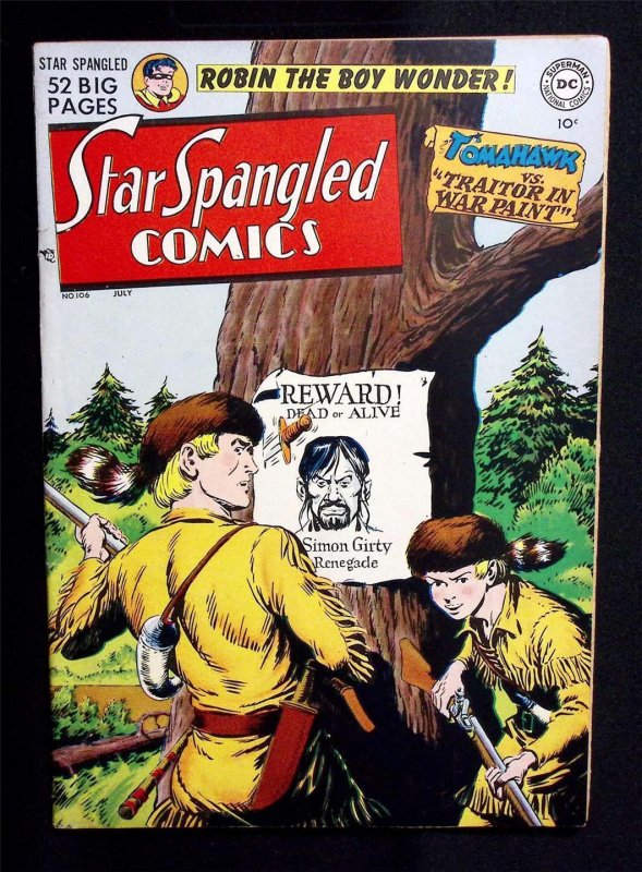 Star Spangled Comics 106 Tomahawk Robin Boy Wonder DC July 1950 Superman AD page