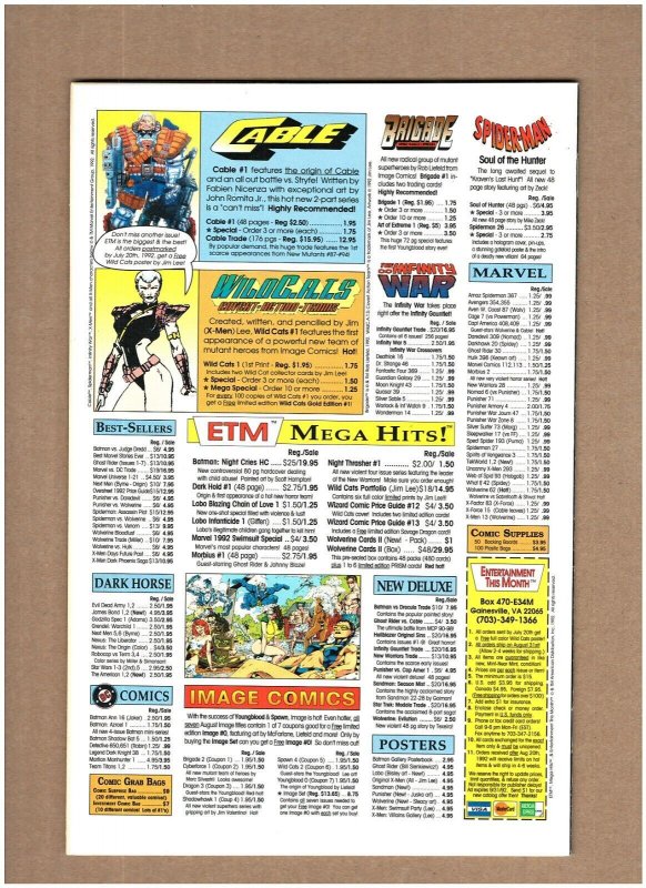 Wolverine #58 Marvel Comics 1992 Jubilee & Terror Inc. NM- 9.2