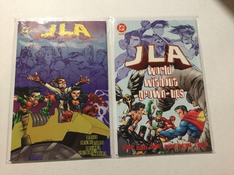 JLA World Without Grown-Ups 1 & 2 NM Near Mint