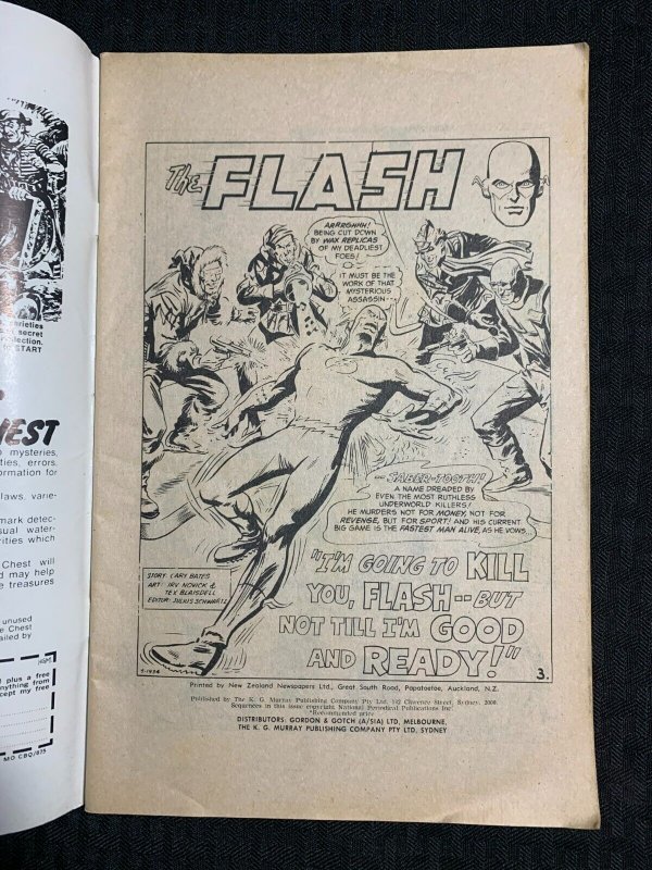 Vintage THE FLASH #128 G/VG 3.0 Planet Comics / Irv Novisk