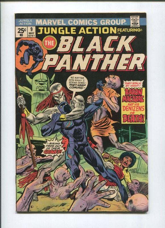 Jungle Action #9 (8.0) Black Panther Baron Macabre - 1974