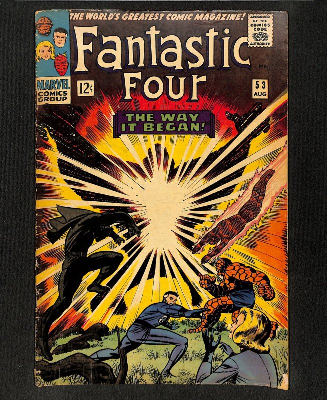 Fantastic Four #53 2nd Appearance Black Panther and 1st Klaw!
