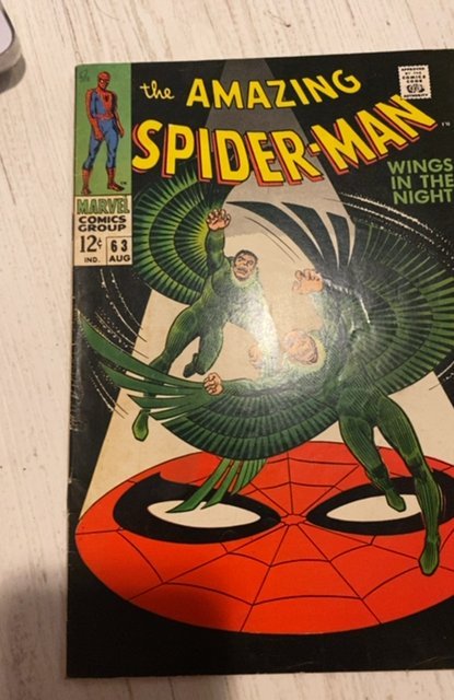 The Amazing Spider-Man #63 (1968)wings in the night vulture