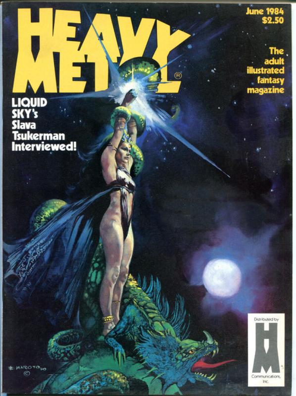 HEAVY METAL June July August 1984, Moebius, Thorne, Jeff Jones, 3 issues in all