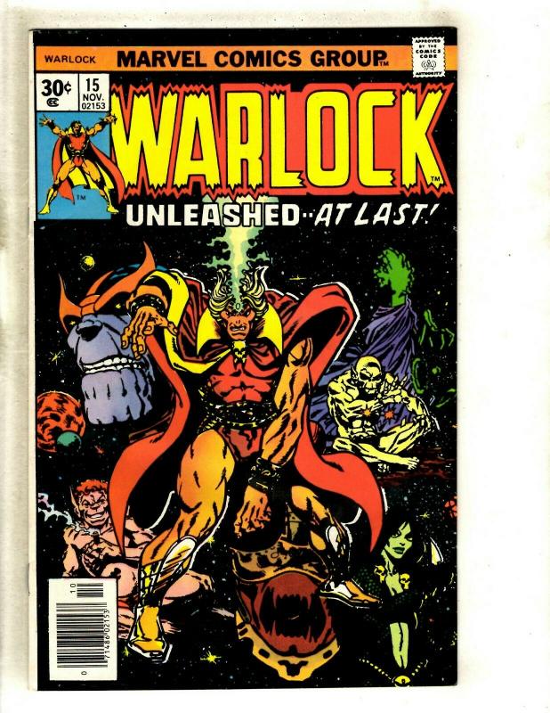 Warlock # 15 NM- Marvel Comic Book Thanos Avengers Hulk Thor Gamora Pip GK4