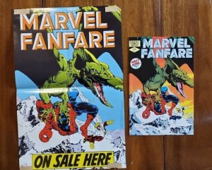 Marvel Fanfare #1 (1982) NM, with publicity poster (G) white pages 