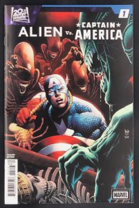 ALIEN VS CAPTAIN AMERICA #1 MARVEL COMICS 2025 1:25 PAULO SIQUEIRA VARIANT NM