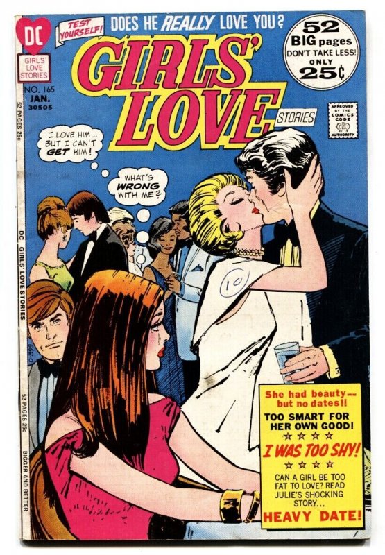 GIRLS' LOVE STORIES #165 comic book 1972-DC COMIC-TEARS/BETRAYAL