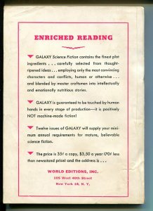 Galaxy Science Fiction 7/1951-sci-fi pulp-MacDonald-fireworks-Fritz Leiber-FN