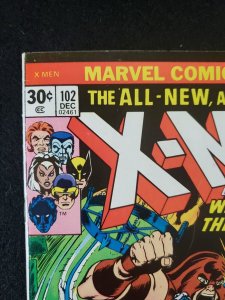 X-Men #102 1st Juggernaut Vs Colossus Battle Origin Storm Marvel 1976 Marvel FN