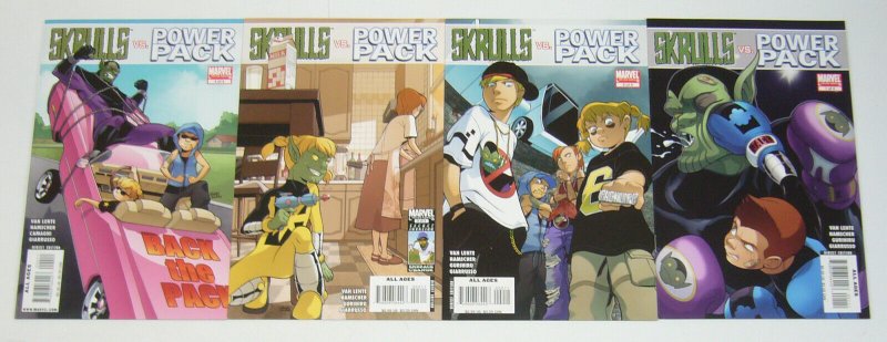 Skrulls vs Power Pack #1-4 VF/NM complete series ALL AGES fred van lente marvel