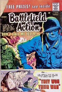 BATTLEFIELD ACTION Comic Issue 27 — Sam Glanzman Art — 1959 Charlton Comics Good