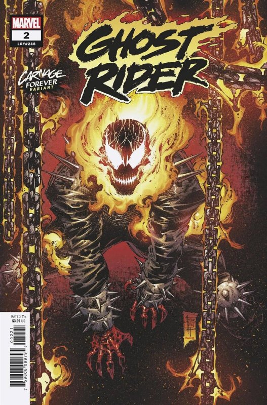 Ghost Rider #2 Tan Carnage Forever Var Marvel Comic Book 2022