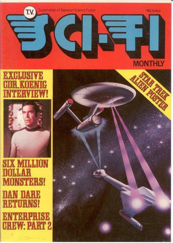 TV SCI FI MONTHLY 6  (1976) VF-NM MARTIN LANDAU (SPACE